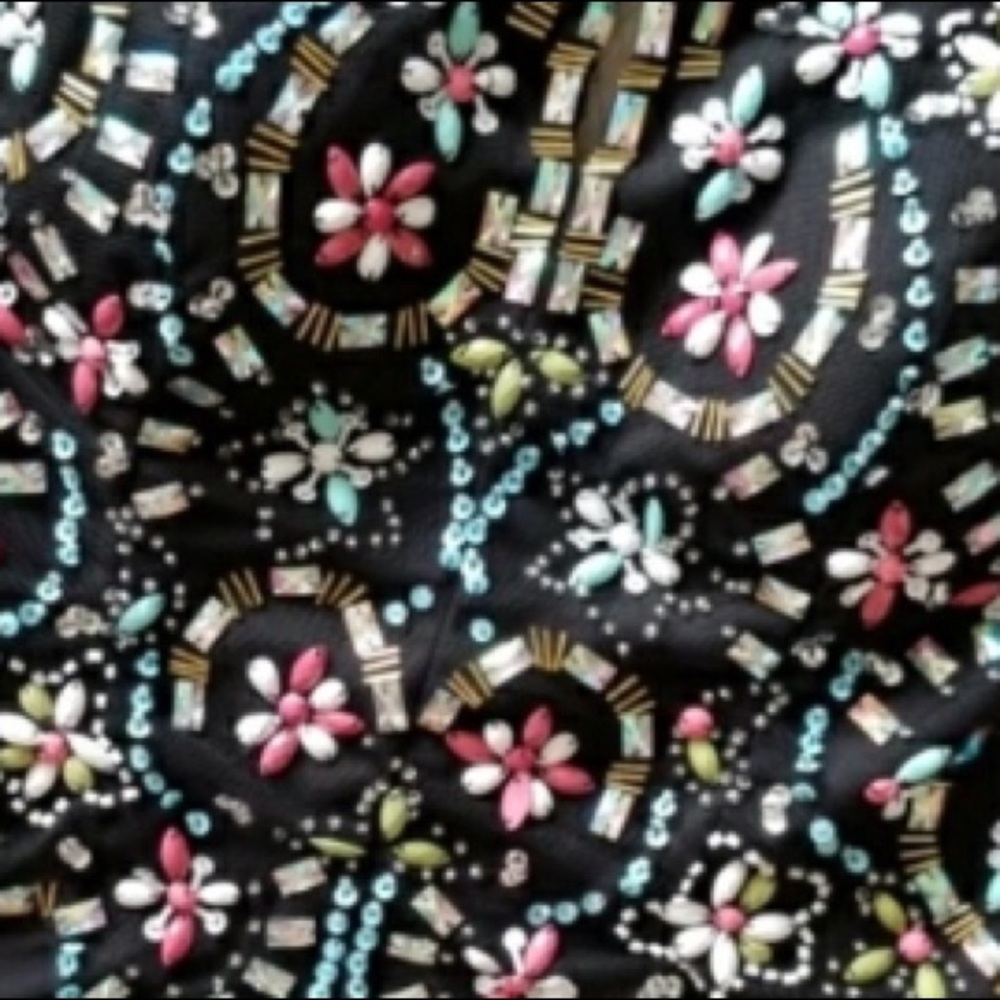 Blondie Nites Black Colorful Beaded Prom Dress✨ - Picture 6 of 6